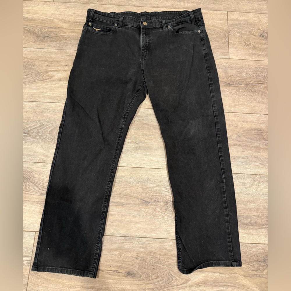 R.M. Williams Men's Black Straight Jeans